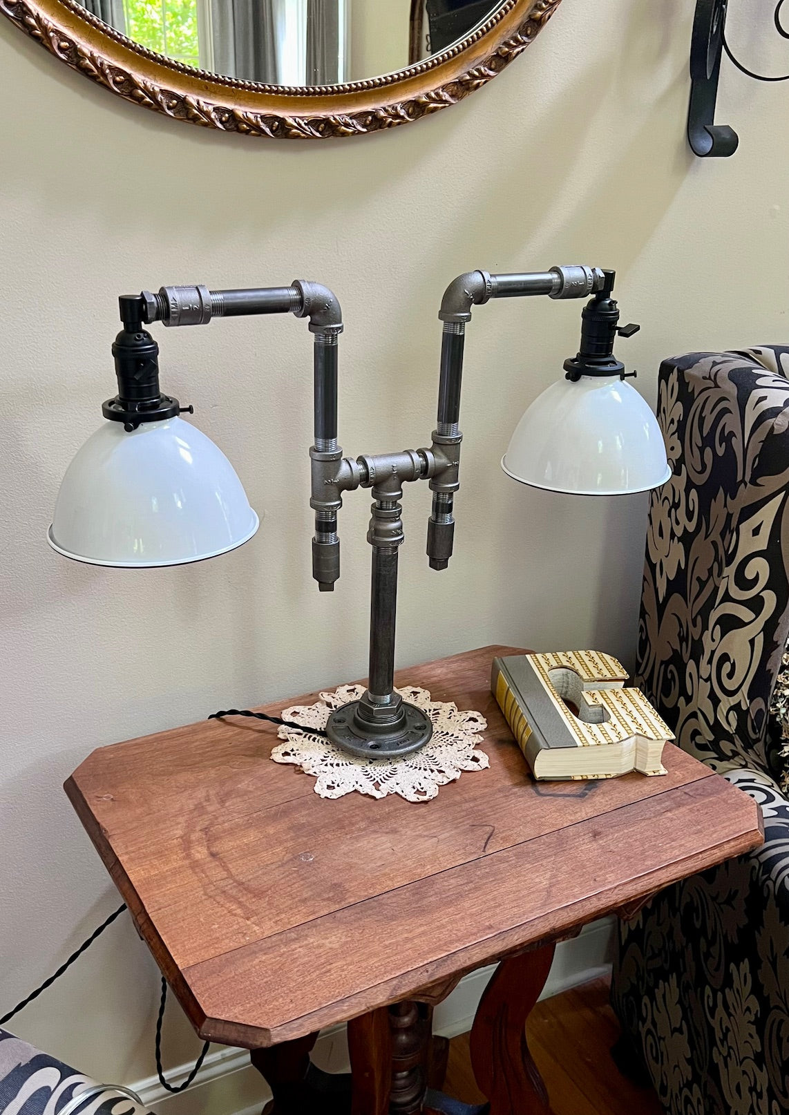 Pathfinder Two-Shade Industrial Desk Lamp