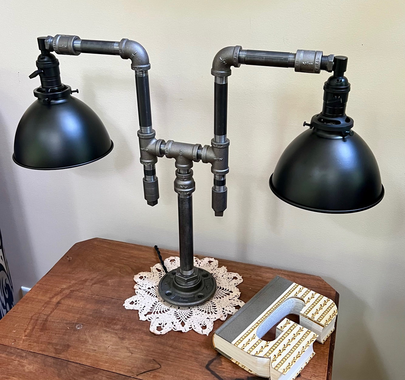 Pathfinder II, Two-Shade Industrial Desk Lamp