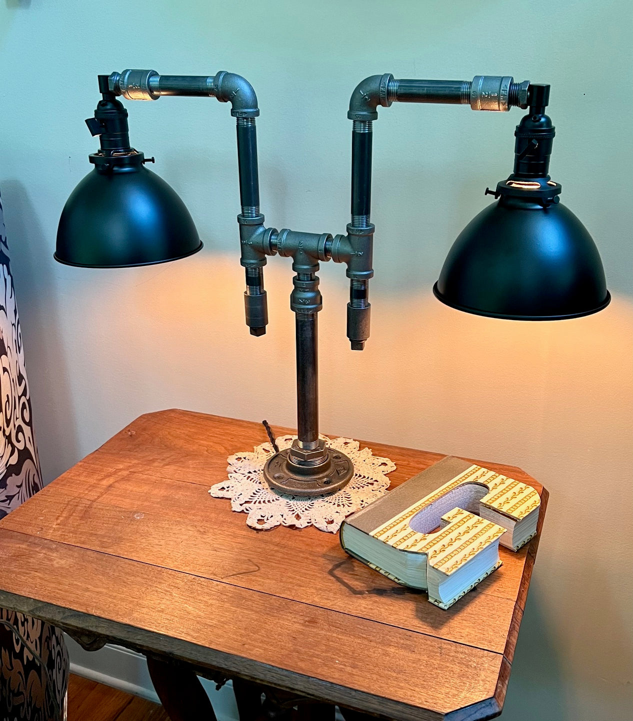 Pathfinder II, Two-Shade Industrial Desk Lamp