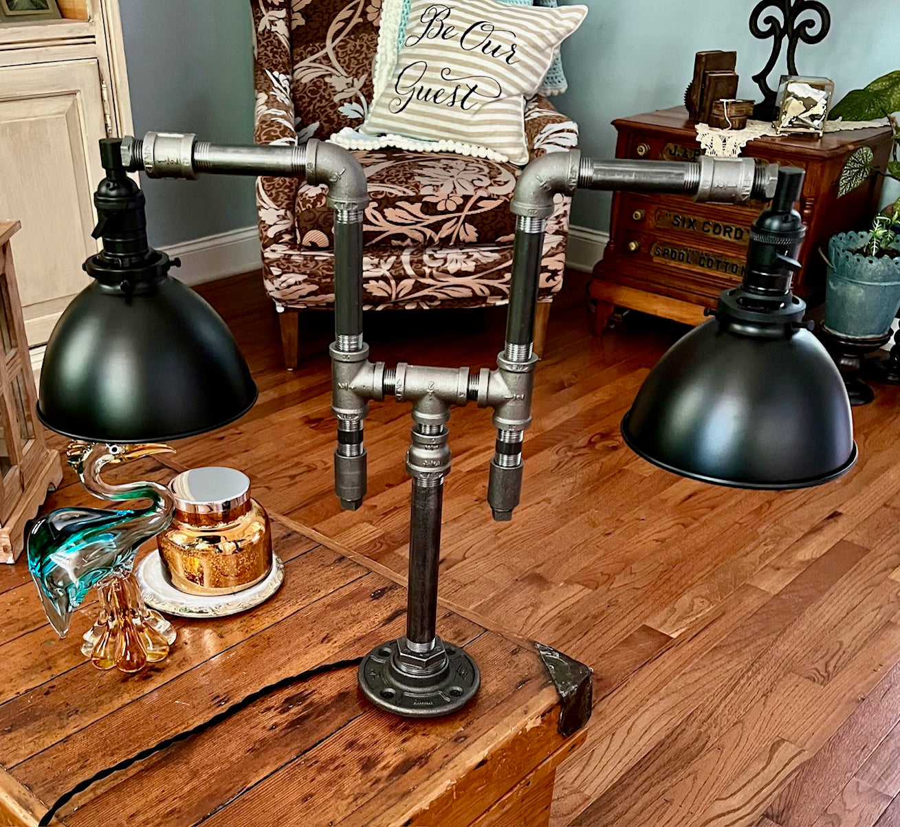 Pathfinder II, Two-Shade Industrial Desk Lamp