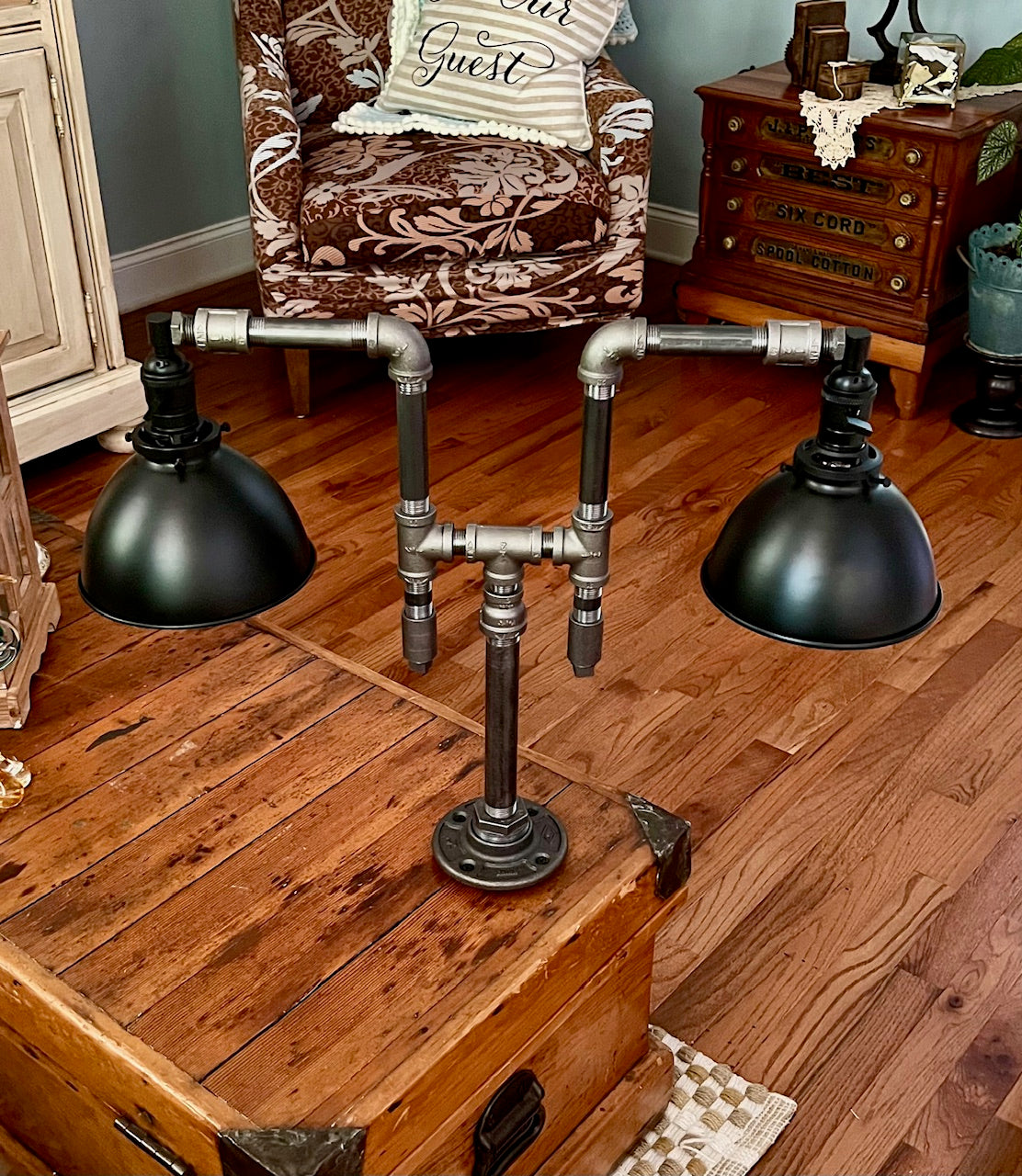 Pathfinder II, Two-Shade Industrial Desk Lamp