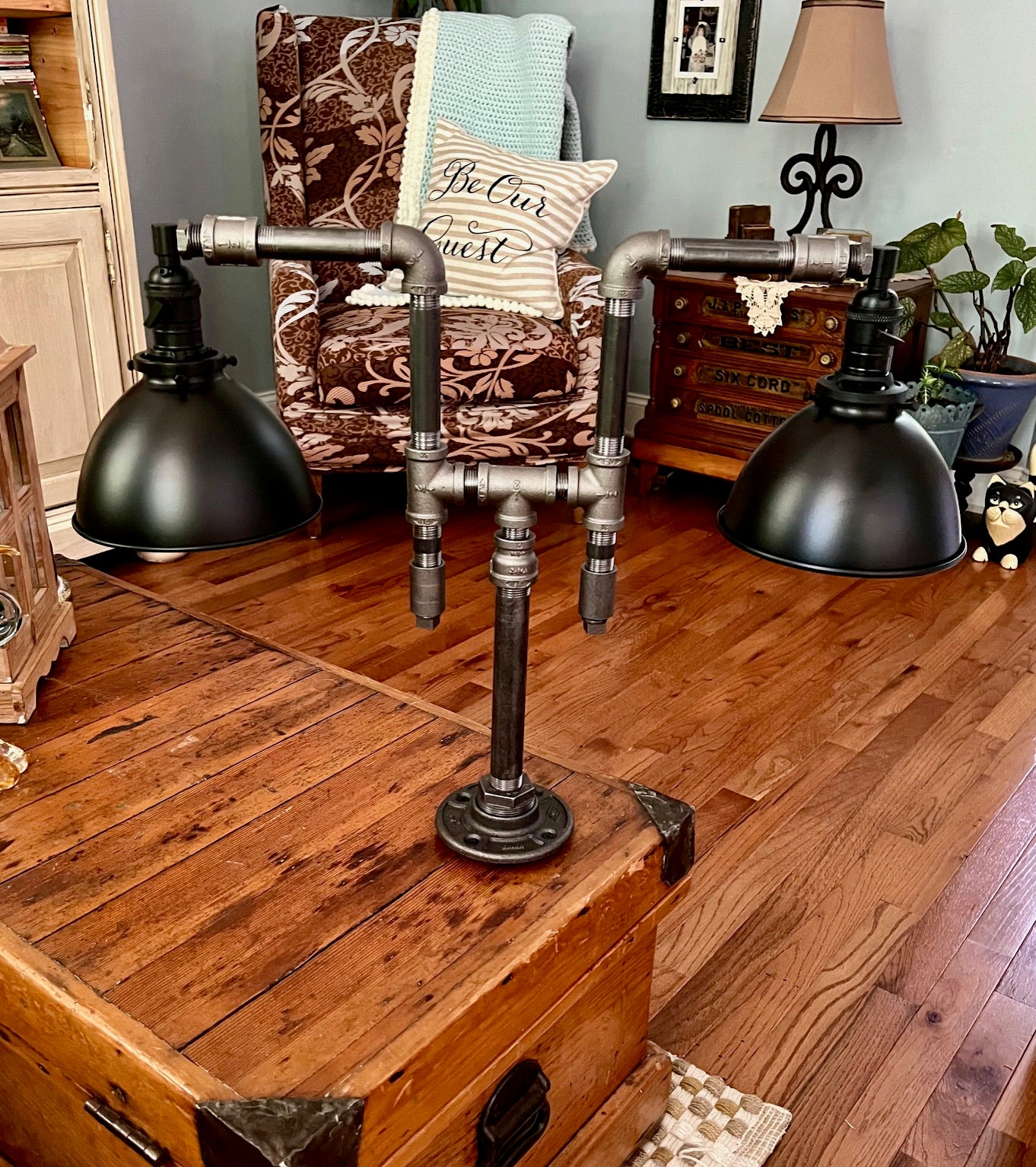 Pathfinder II, Two-Shade Industrial Desk Lamp