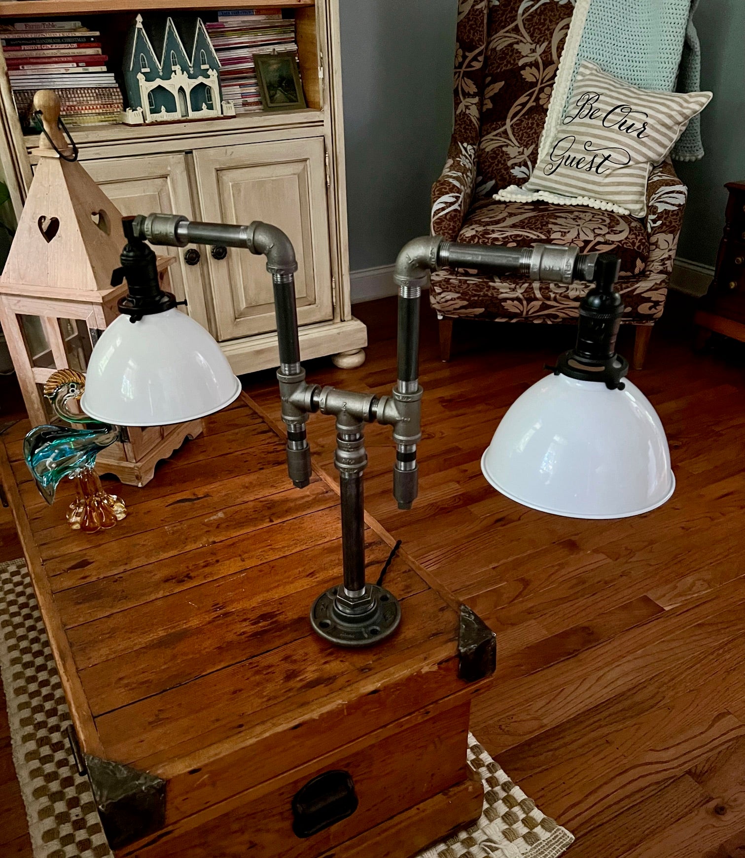 Pathfinder Two-Shade Industrial Desk Lamp