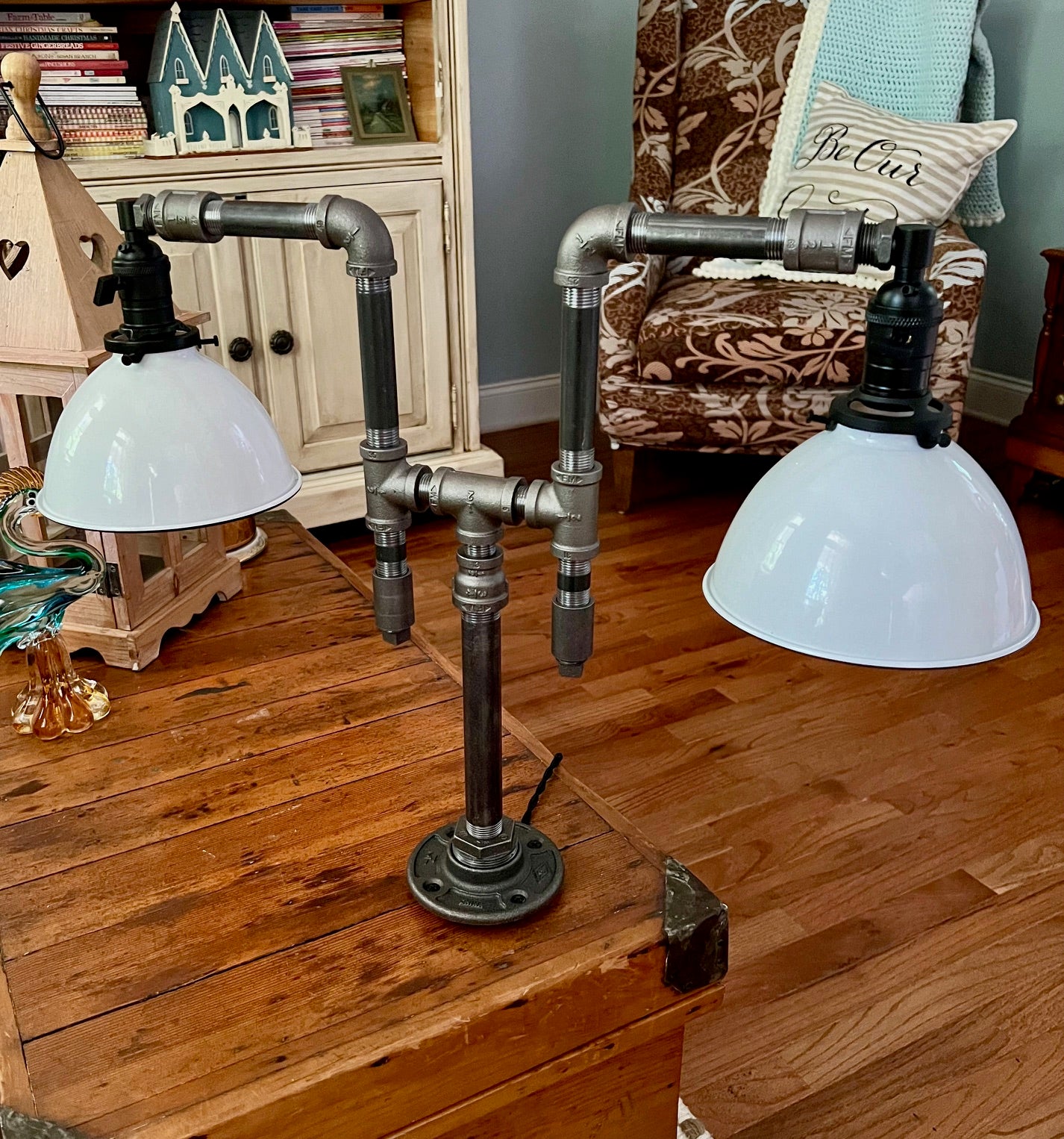 Pathfinder Two-Shade Industrial Desk Lamp