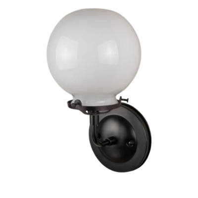 Mid-Century Barber Light Finished in Matte Black