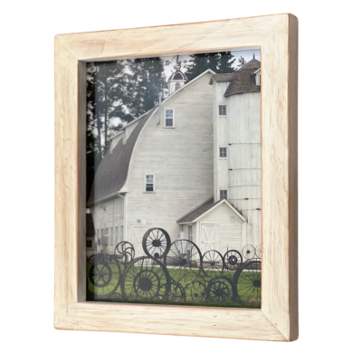 Country Distressed Whitewash Farmhouse Frame, 1.0" Wide