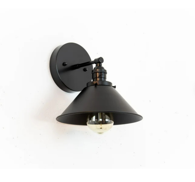 Midtown Satin Black Wall Sconce