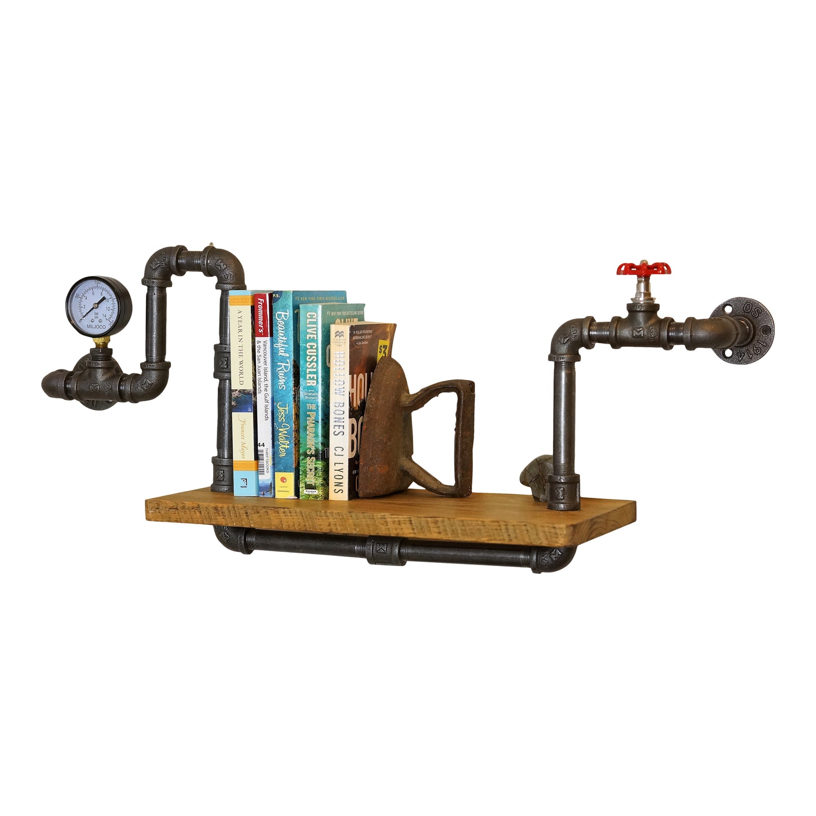 Parker Iron & Wood Wall Shelf