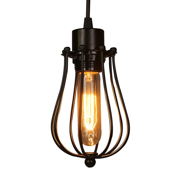 Vintage Cage Pendant Light Loft Essentials