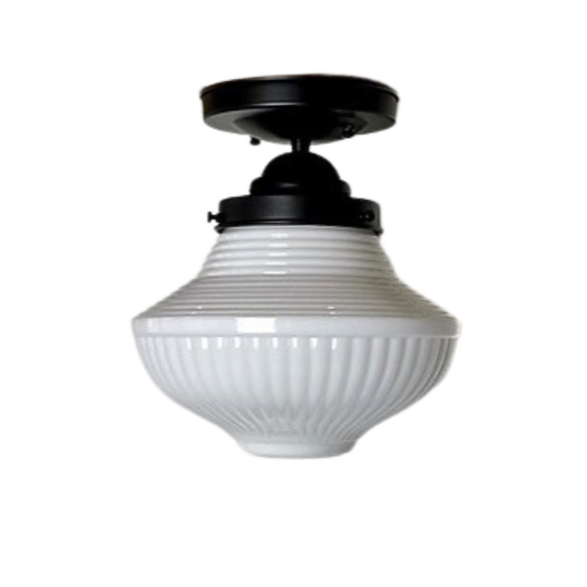 Frontier 8" Wide Schoolhouse Style Ceiling Light
