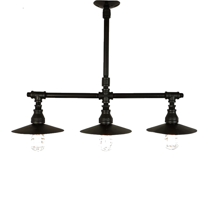 Edison 3-Light Shaded Chandelier
