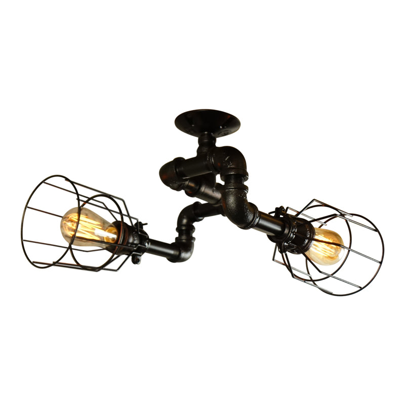 Industrial flush mount ceiling light deals