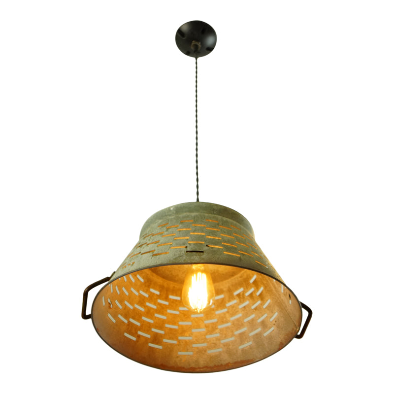 Extra Large Galvanized Basket Light