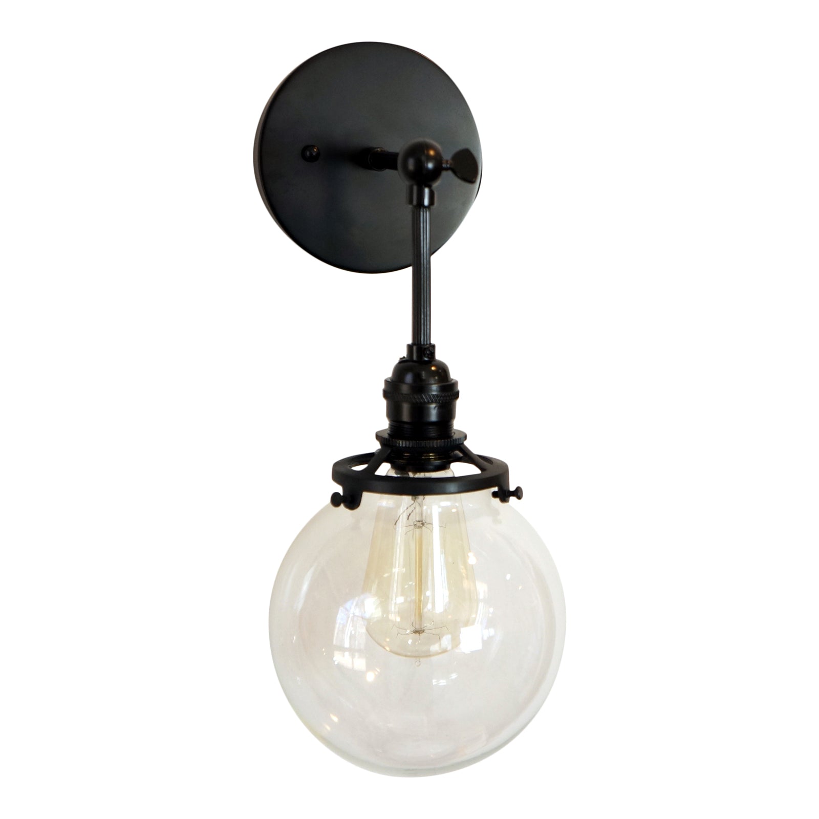 Ridgeway 6" Clear Globe Wall Light