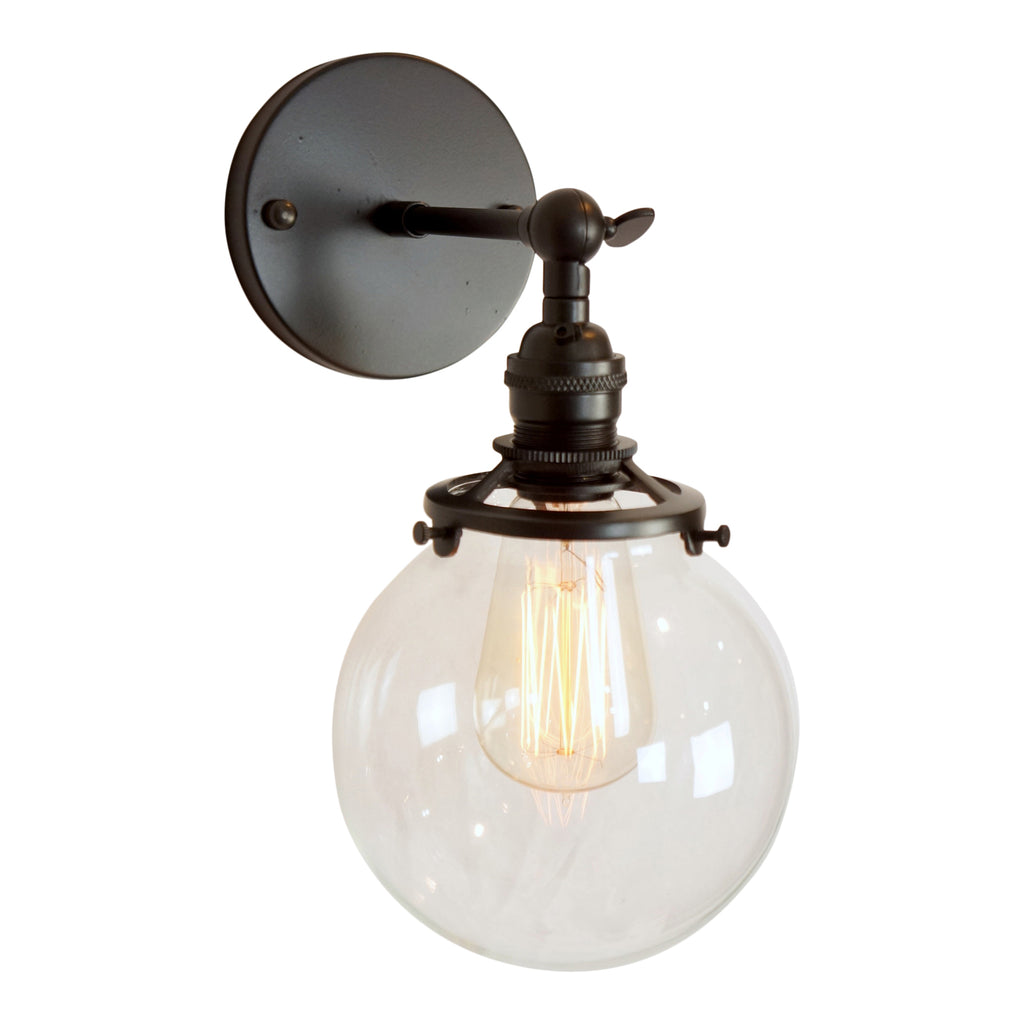 Gateway II Clear Globe Wall Sconce