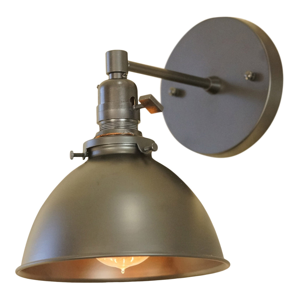 North Shore 1-Light Wall Sconce, Black Lamp Shade