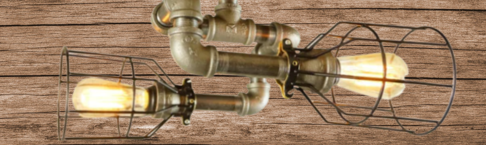 "Hand Crafted Industrial Vanity Lights"