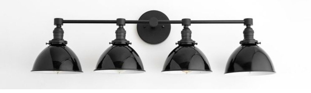 "Mid-Century Style Bathroom Vanity Lighting"