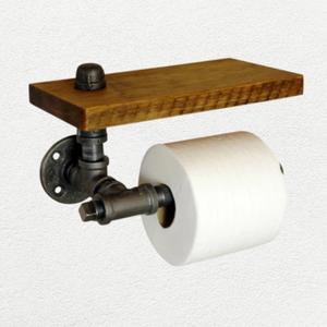 Dakotah Wall Mounted TP Holder With Shelf