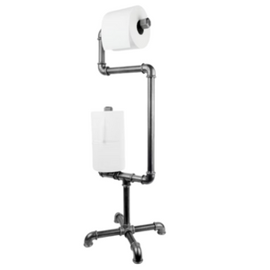 Iron Pipe Free Standing TP Holder