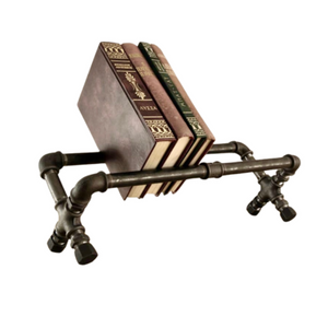 Free Standing Iron Pipe Bookcase