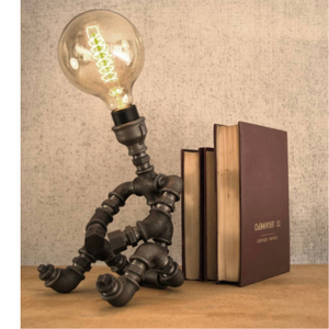 Book Man Desk Lamp with Globe Type Bulb