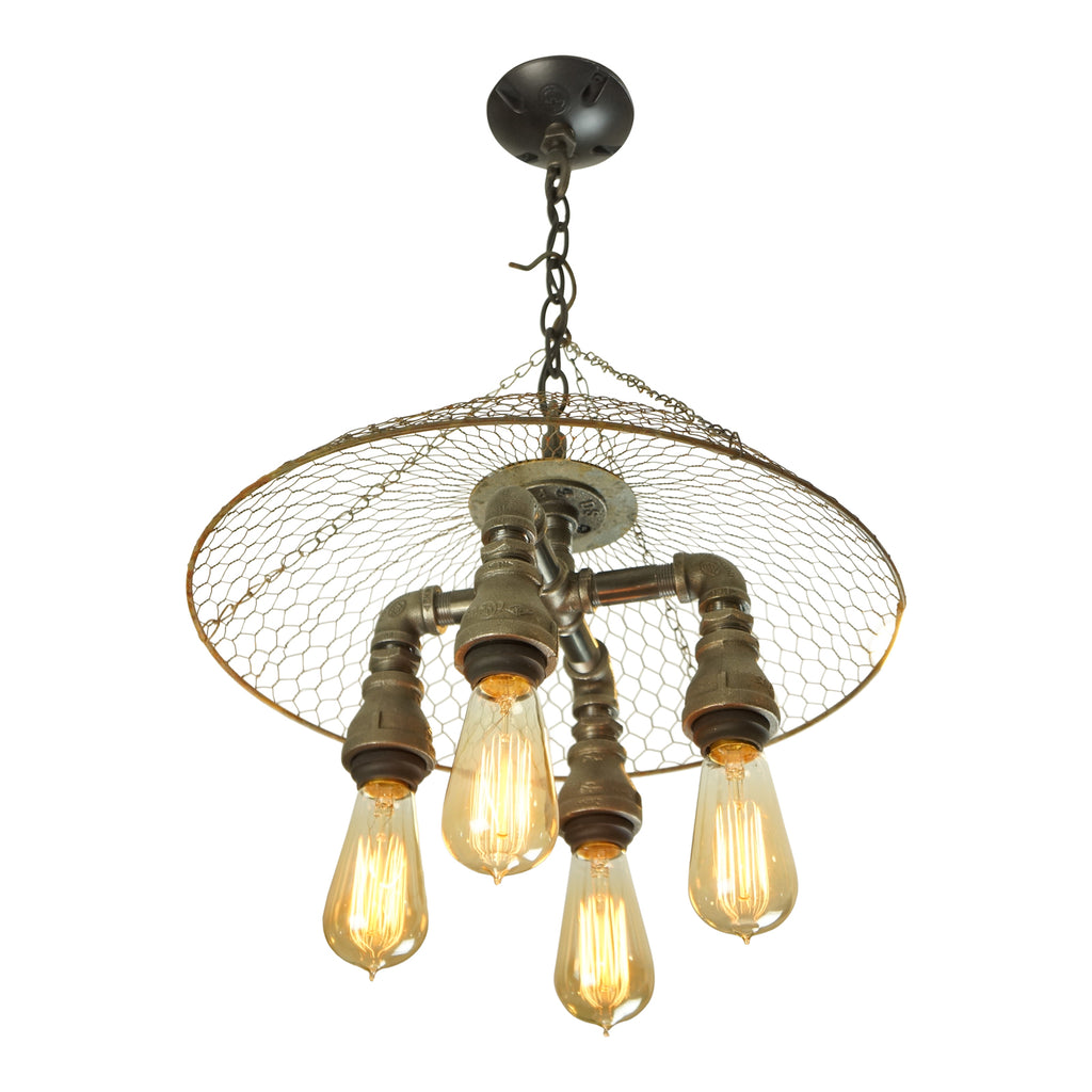 Country Living 4-Light Iron Chandelier