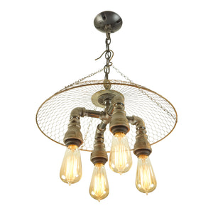 Country Living 4-Light Iron Chandelier