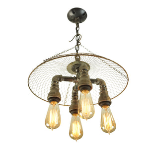 Country Living 4-Light Iron Chandelier