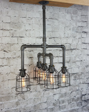 Edison Office 5-Light Chandelier