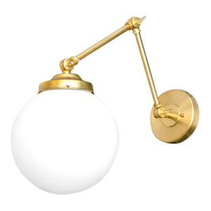 Marlowe Polished Brass, Swing Arm Wall Lamp