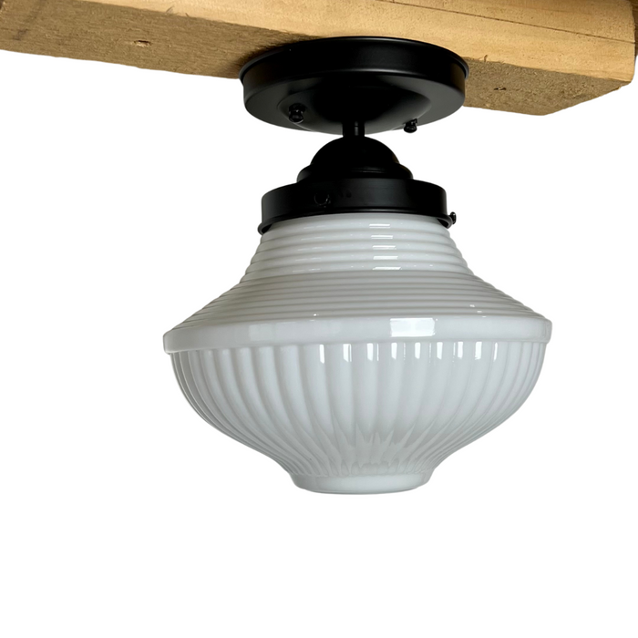 Frontier 8" Wide Schoolhouse Style Ceiling Light