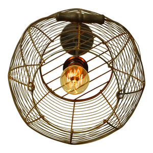 Carmen 1-Bulb Wire Cage-Light