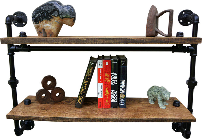 Greenbriar Iron And Reclaimed Wood Wall Shelf