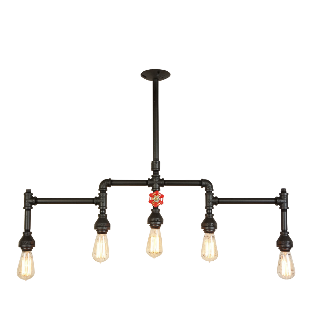 Canton Five Light With Brass Water Valve