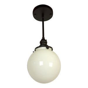 Sentry 1-Light Opal Globe Pendant