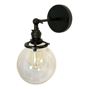 Gateway II Clear Globe Wall Sconce
