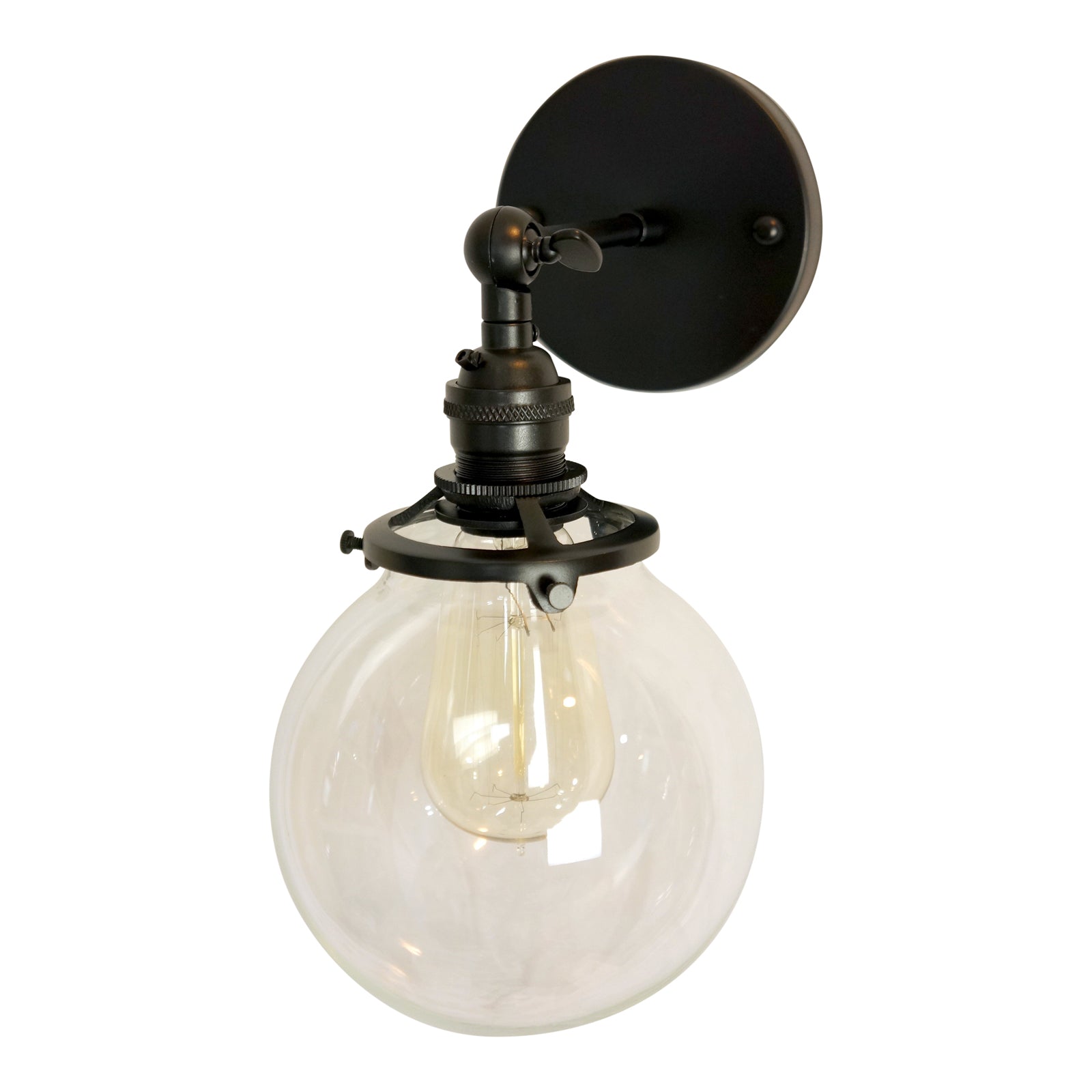 Gateway II Clear 6" Globe, Wall Sconce