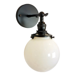 Gateway 1-Light Opal Globe Wall Sconce