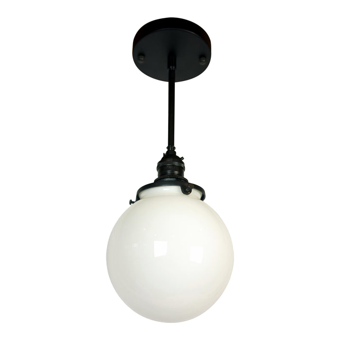 Sentry 1-Light Opal Globe Pendant