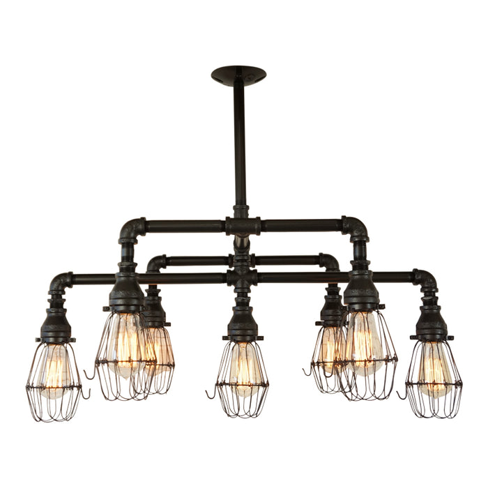 Hampton Seven Light Iron Chandelier